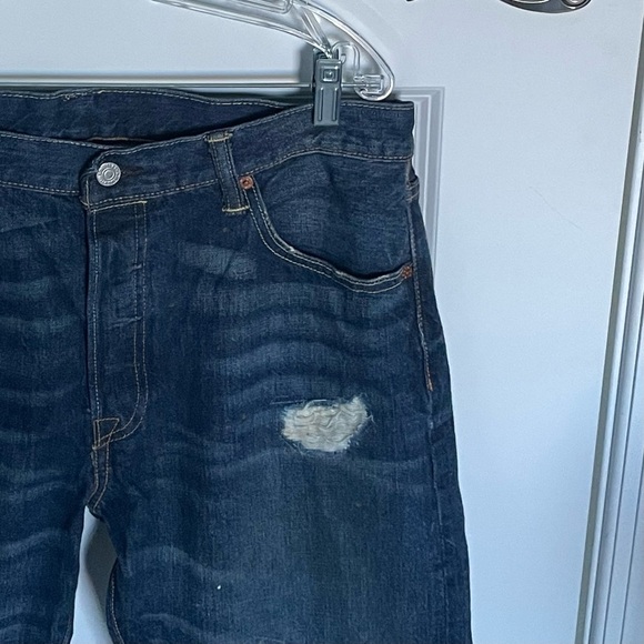 Levi’s 501 Destructed Button Fly Denim Jeans Blue 29859 - Picture 5 of 16